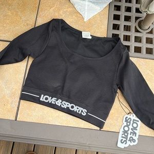 Brand new long sleeve workout top